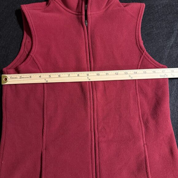 Rare Vintage LL Bean Red Fleece Vest New With Tags Womens Size Medium - Picture 7 of 14